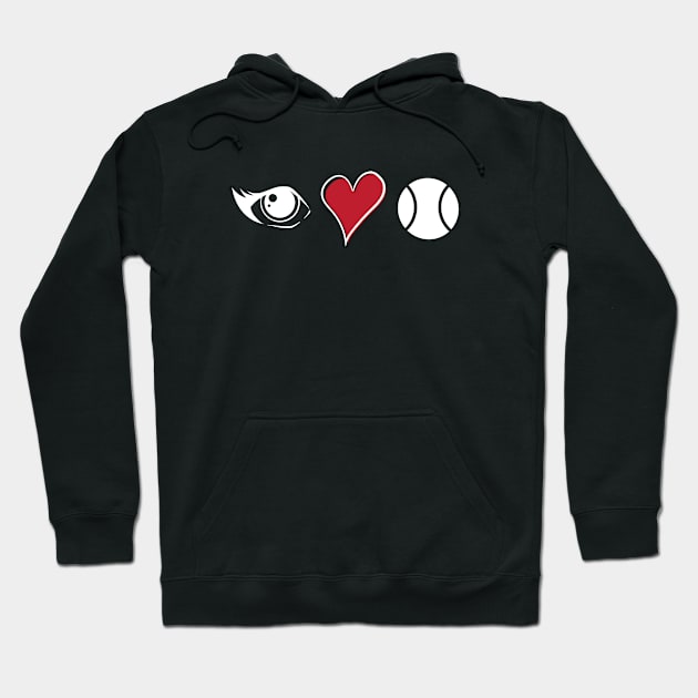 I Love Padel Hoodie by whyitsme